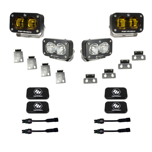 Baja Designs S2 SAE/S2 Fog Pocket Kit Fits 21-On Ford Raptor