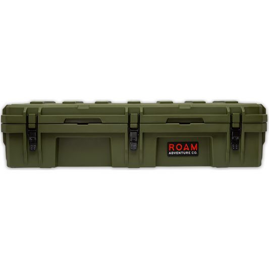 ROAM 95L Rugged Case — large low-profile durable storage box in OD Green color