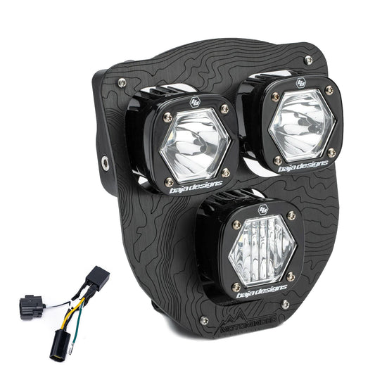 Baja Designs Husqvarna Triple S1 Hydra (D/C) LED Headlight Kit 2024-2025 Husqvarna FE, TE