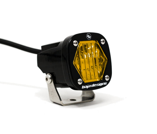Baja Designs S1 Amber Wide Cornering LED Light with Mounting Bracket