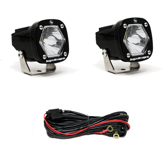 Baja Designs S1 LED Light with Mounting Bracket Pair