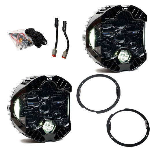 Baja Designs DOT LP6 LED Headlight Kit Jeep 2007-2018 Wrangler JK w/LED Headlights
