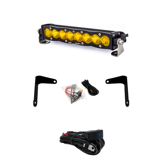 Baja Designs Can-Am X3 Shock Mount Kit w/10in S8 Light Bar Amber