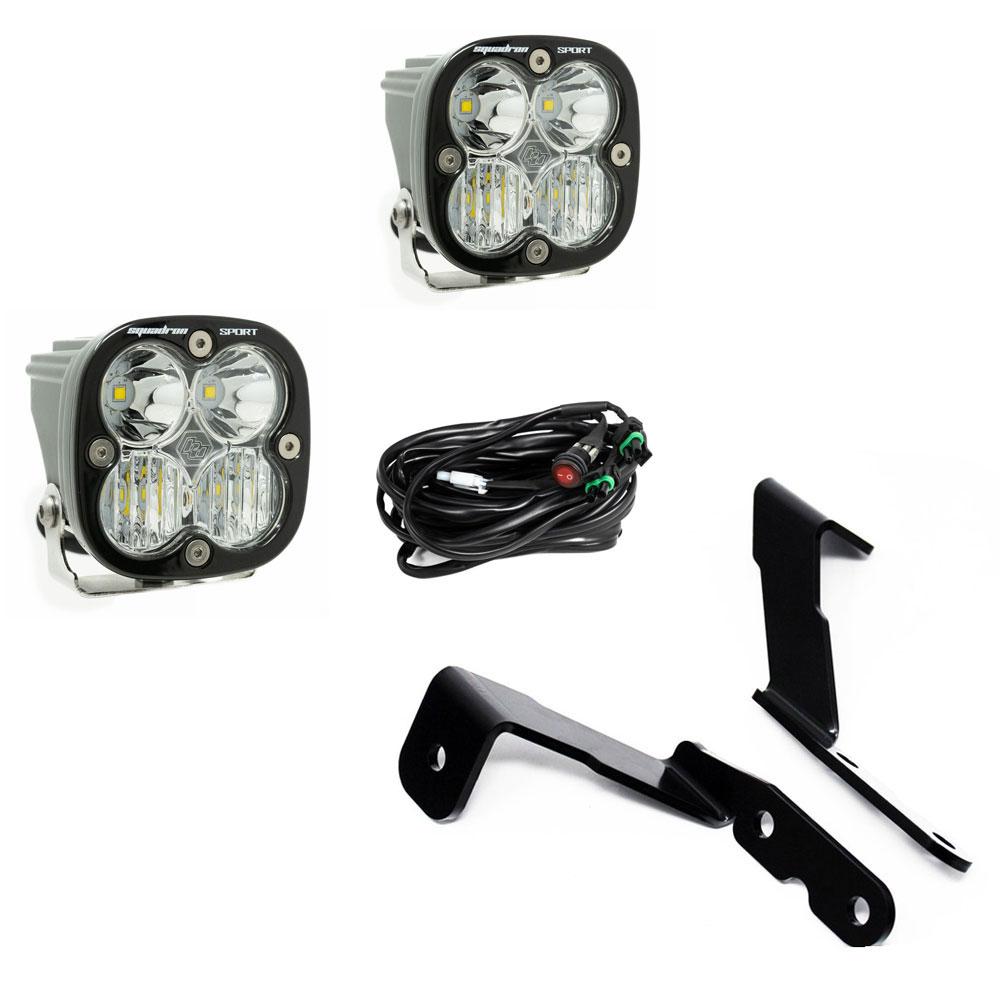 Baja Designs GM Silverado/Sierra (07-13) A-Pillar Kit Squadron Sport Lights
