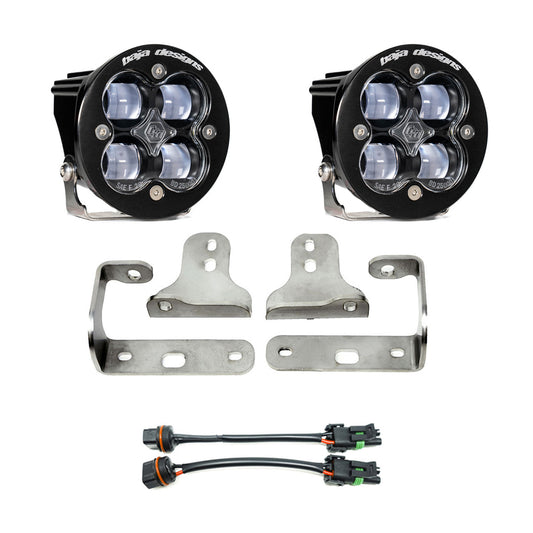 Baja Designs Jeep JL Fog Light Squadron-R SAE 18-Pres Wrangler JL Sport/Sport-S Fog Pocket Kit