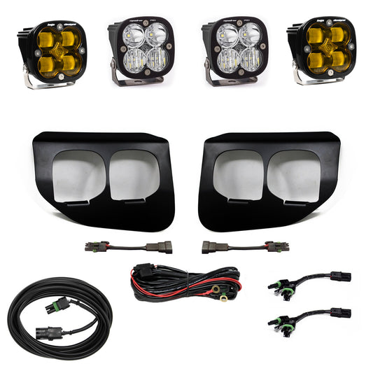 Baja Designs Ford Super Duty (20-On) Fog Lights Dual FPK Amber SAE/Pro DC