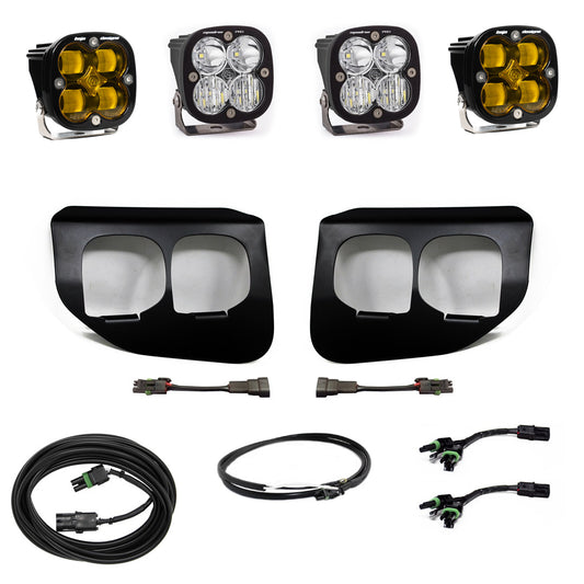 Baja Designs Ford Super Duty (20-On) Fog Lights Dual FPK Amber SAE/Pro DC
