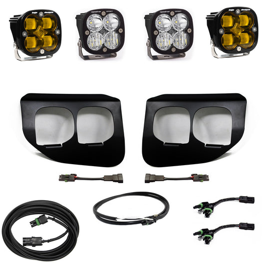 Baja Designs Ford Super Duty (20-On) Fog Lights Dual FPK Amber SAE/Sport DC
