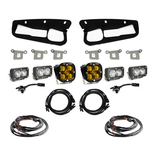 Baja Designs Bronco Amber SAE Fog Pocket Kit 21-Up Ford Bronco