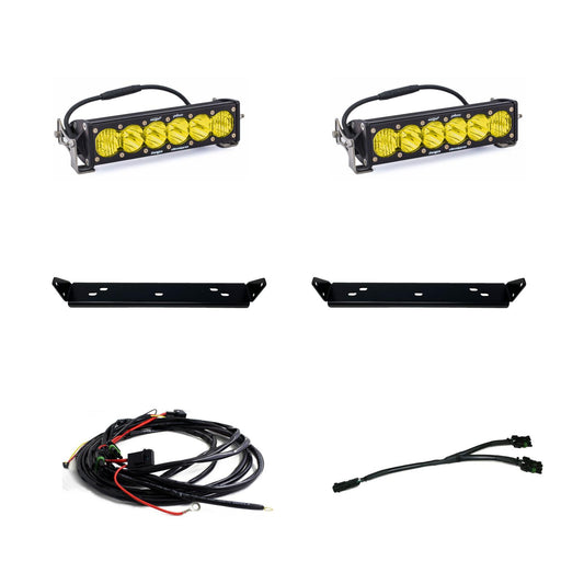 Baja Designs 10 Inch Onx6 D/C Amber Behind Grill Kit fits 21-On Ford Raptor