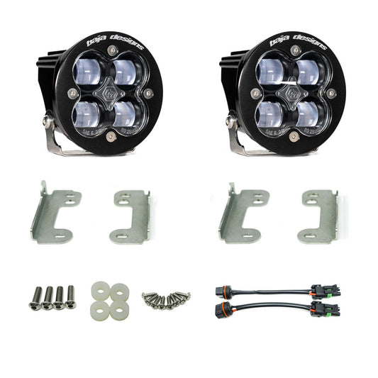Baja Designs Jeep JK Squadron-R SAE Fog Pocket Light Kit OE Bumper Jeep 2007-09 Wrangler JK
