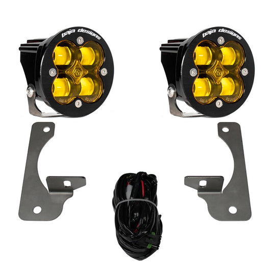 Baja Designs Jeep JK Squadron-R SAE Fog Pocket Light Kit Premium Bumper Jeep 2007-09 Wrangler JK