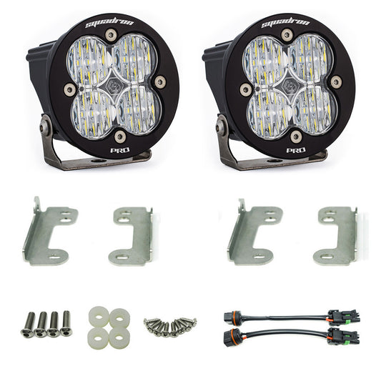Baja Designs Jeep JK Squadron-R Pro Fog Pocket Light Kit Bumper Jeep 2007-09 Wrangler JK