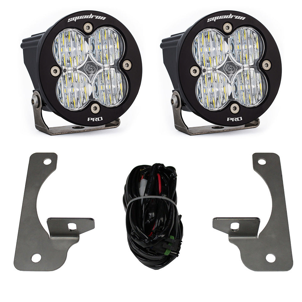 Baja Designs Jeep JK Squadron-R Pro Fog Pocket Light Kit Bumper Jeep 2007-09 Wrangler JK