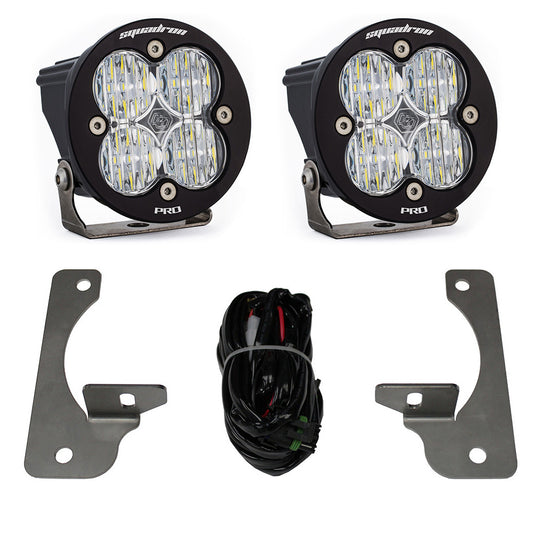 Baja Designs Jeep JK Squadron-R Pro Fog Pocket Light Kit Bumper Jeep 2007-09 Wrangler JK
