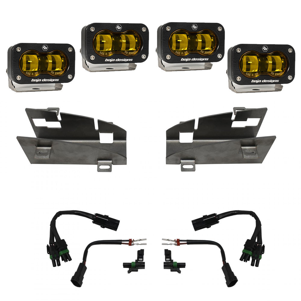 Baja Designs Dodge Ram Rebel/TRX (19-Present) Dual S2 SAE Amber FPK