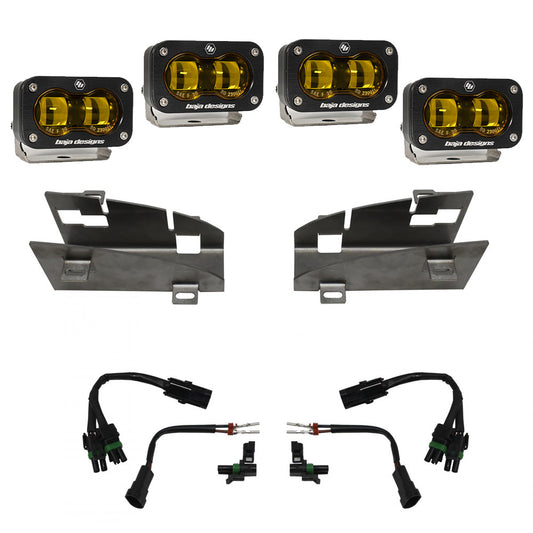 Baja Designs Dodge Ram Rebel/TRX (19-Present) Dual S2 SAE Amber FPK