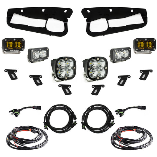 Baja Designs Ford Bronco (21-Present) S2 SAE Amber FPK Sportsmen for OEM Steel Bumper