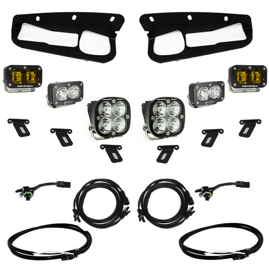 Baja Designs Ford Bronco (21-Present) S2 SAE Amber FPK Sportsmen for OEM Steel Bumper