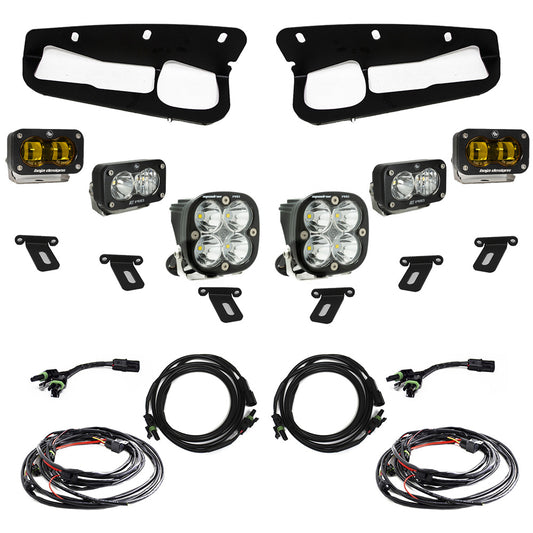 Baja Designs Ford Bronco (21-Present) S2 SAE Amber FPK Pro for OEM Steel Bumper