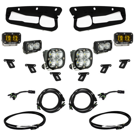 Baja Designs Ford Bronco (21-Present) S2 SAE Amber FPK Pro for OEM Steel Bumper