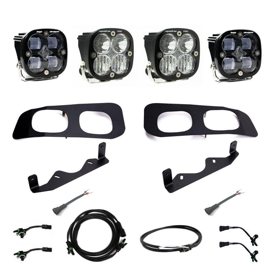 Baja Designs Squadron SAE/Pro Fog Pocket Kit 23-On Ford F-250/350 Super Duty SAE Fog Clear Upfitter Wiring