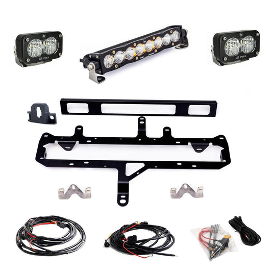 Baja Designs Toyota S8 10 inch Light Bar S2 Pro Grille Conversion Light Kit 2024-On Toyota Tacoma Clear