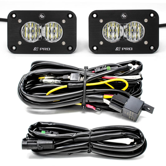 Baja Designs Flush Mount LED Light Pod Kit Pair S2 Pro