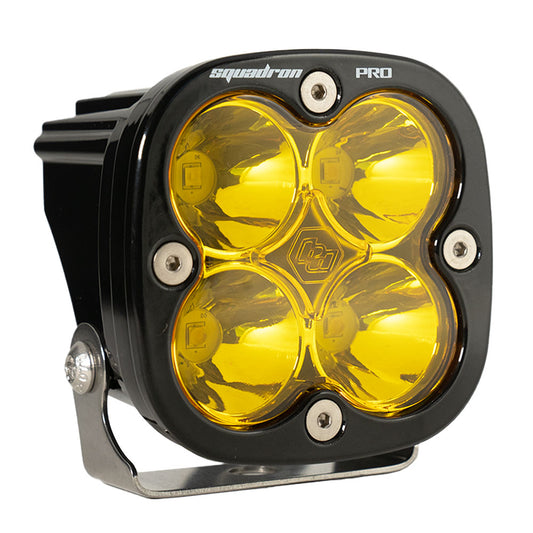 Baja Designs LED Light Pod Black Amber Lens Squadron Pro