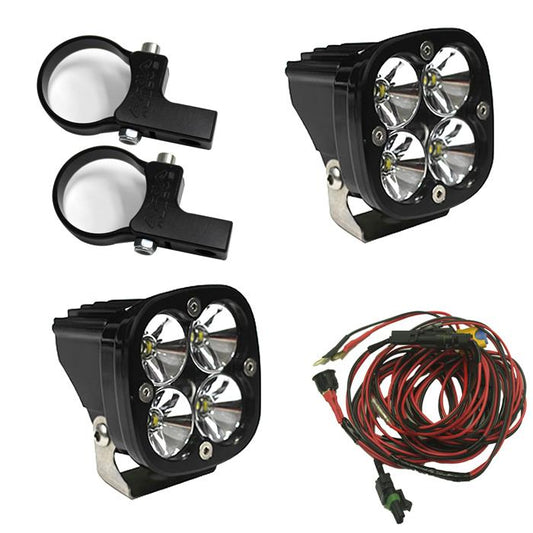 Baja Designs LED Light Pods Kit W/Horiz Mounts Harness Squadron Pro