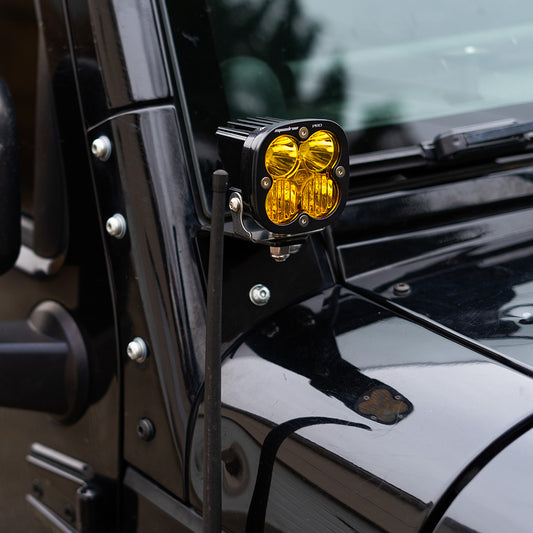 Baja Designs LED Light Pods Amber Lens Pair Squadron Pro Series