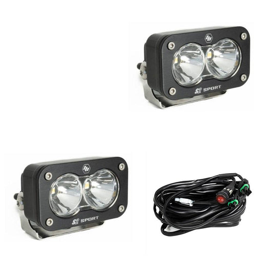 Baja Designs LED Work Light Clear Lens Pair S2 Sport