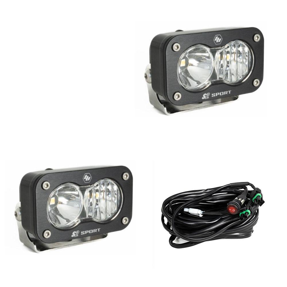 Baja Designs LED Work Light Clear Lens Pair S2 Sport
