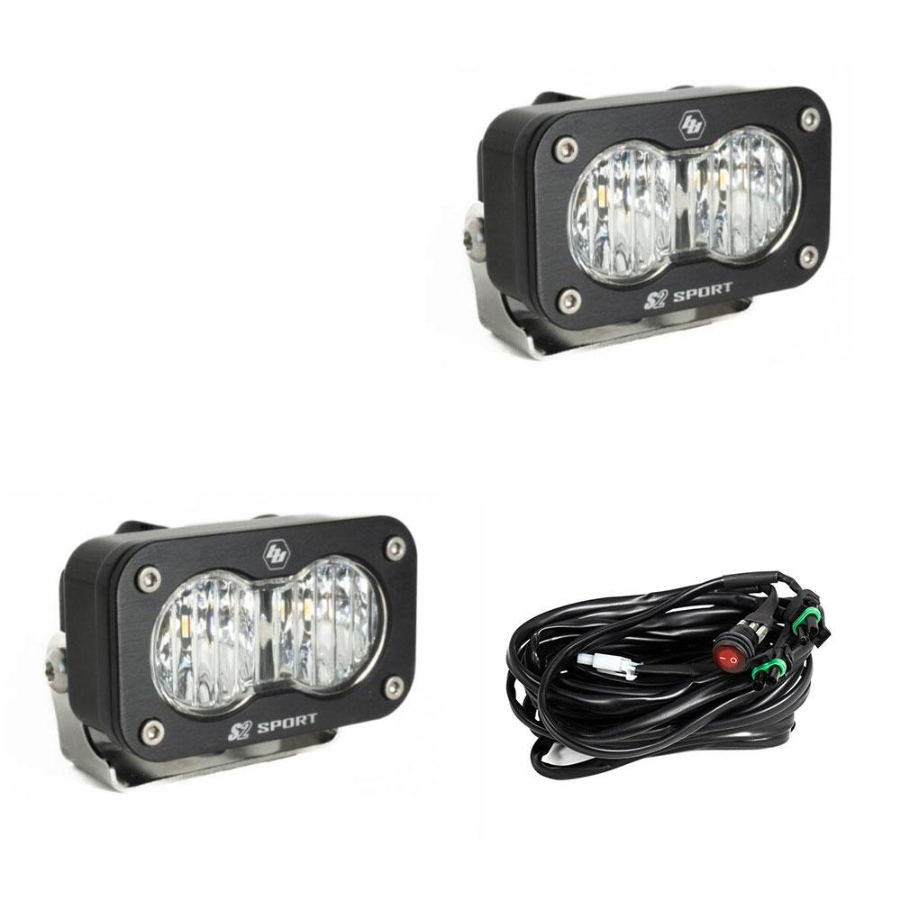 Baja Designs LED Work Light Clear Lens Pair S2 Sport