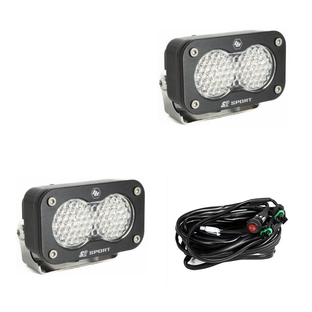 Baja Designs LED Work Light Clear Lens Pair S2 Sport