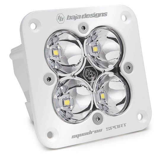 Baja Designs Flush Mount LED Light Pod White Squadron Sport