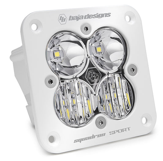 Baja Designs Flush Mount LED Light Pod White Squadron Sport