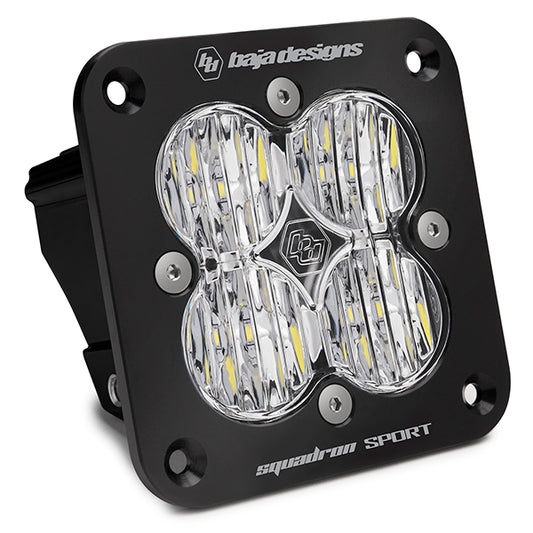 Baja Designs Flush Mount LED Light Pod Black Squadron Sport