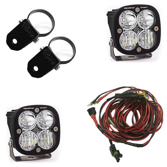 Baja Designs Polaris LED Light Pods 2 Inch Harness Kit Squadron Sport