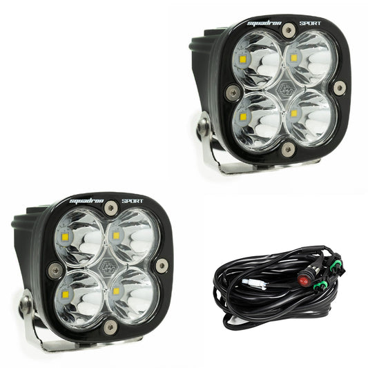 Baja Designs LED Light Pods Clear Lens Pair Squadron Sport