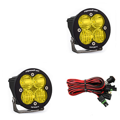 Baja Designs LED Light Pods Amber Lens Pair Squadron R Sport