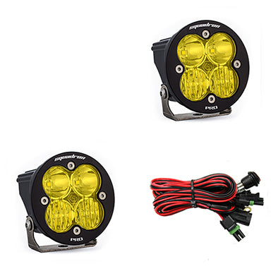 Baja Designs LED Light Pods Amber Lens Pair Squadron R Pro
