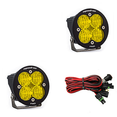 Baja Designs LED Light Pods Amber Lens Pair Squadron R Pro