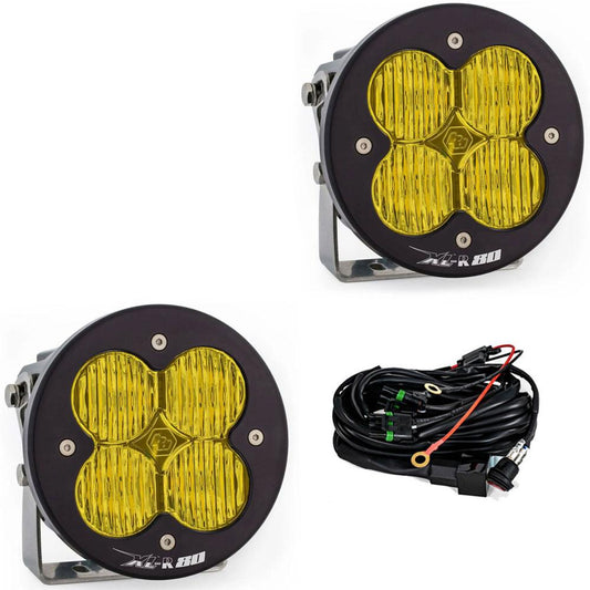 Baja Designs LED Light Pods Amber Lens Pair XL R 80 Series