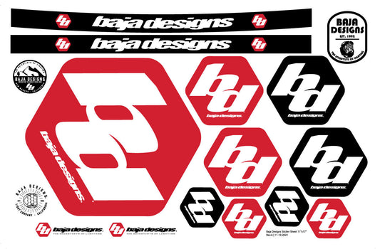 Baja Designs BD Sticker Sheet